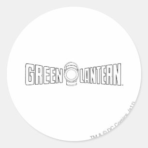 Sticker Rond Logo de lanterne verte 6
