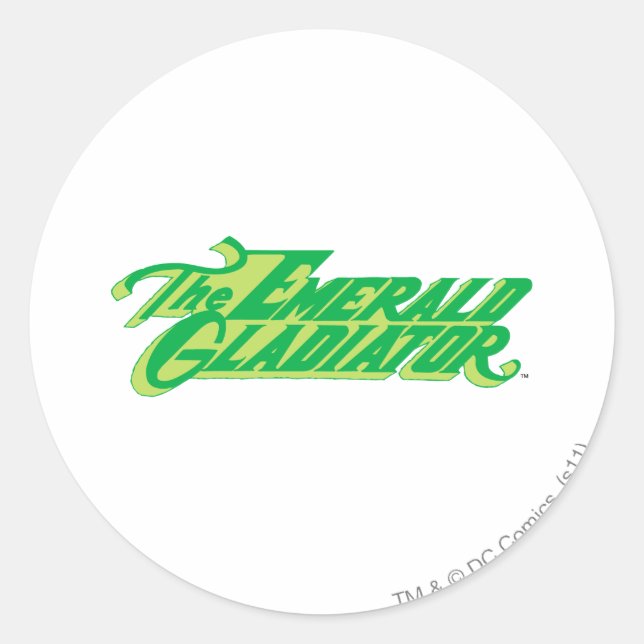 Sticker Rond Logo de lanterne verte 8 (Devant)