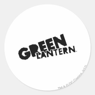 Sticker Rond Logo de lanterne verte - Pixels