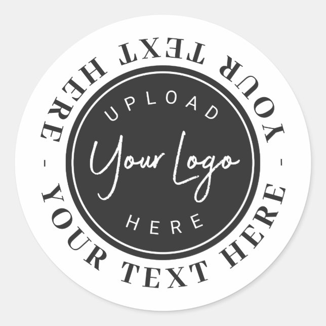 Sticker Rond Logo de l'entreprise à votre façon (Devant)