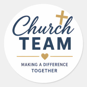 Sticker Rond Logo de l'équipe de l'église pour les membres de l