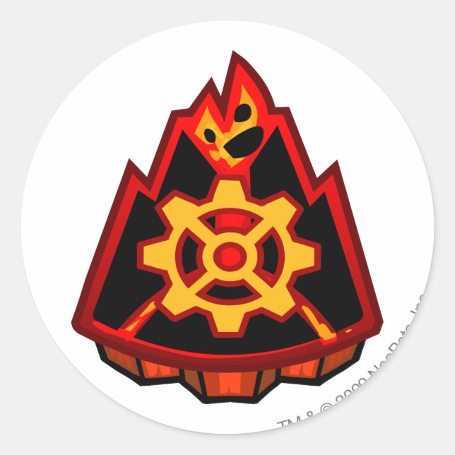 Sticker Rond Logo de l'équipe Moltara (Devant)