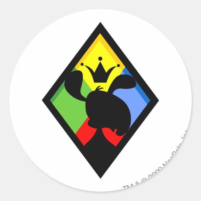 Sticker Rond Logo de l'équipe Roo Island (Devant)