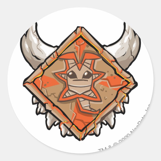 Sticker Rond Logo de l'équipe Tyrannia (Devant)