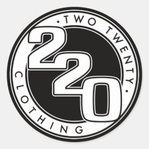 Sticker Rond Logo de l'habillement 220