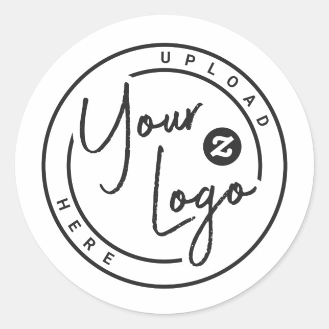 Sticker Rond Logo de marque personnalisé (Devant)