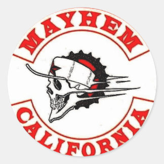 Sticker Rond Logo de Mayhem Moto
