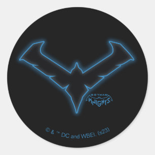 Sticker Rond Logo de nuit Gotham Knights
