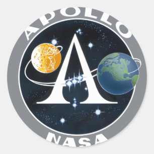 Sticker Rond Logo de programme Apollo