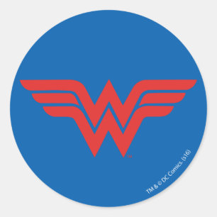 Sticker Rond Logo de Red Wonder Woman