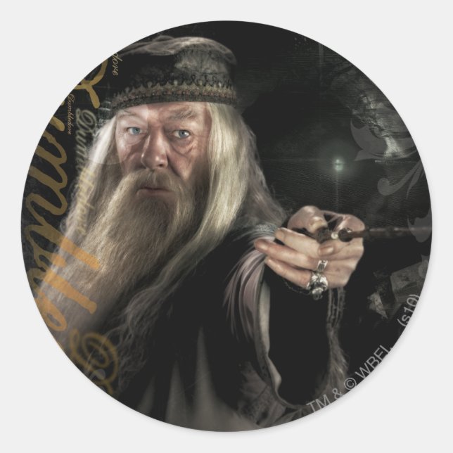 Sticker Rond Logo de script Dumbledore (Devant)