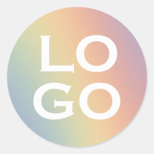 Sticker Rond Logo de société ou d'entreprise personnalisé sur a