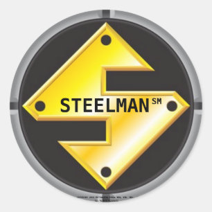STICKER ROND LOGO DE STEELMAN