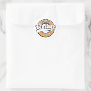 Sticker Rond Logo de style vintage de Broken Hill Australie. Cl