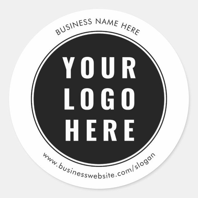 Sticker Rond Logo de votre entreprise Entreprise Promotionnel P (Devant)