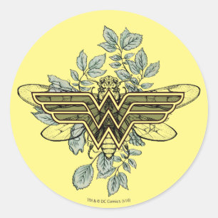 Sticker Rond Logo de Wonder Woman Queen Bee