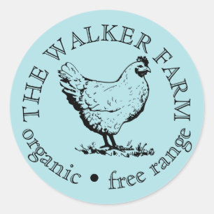 Sticker Rond Logo d'entreprise agricole