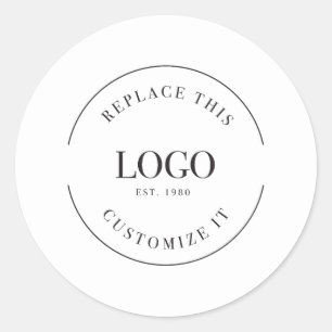 Sticker Rond Logo d'entreprise grand format