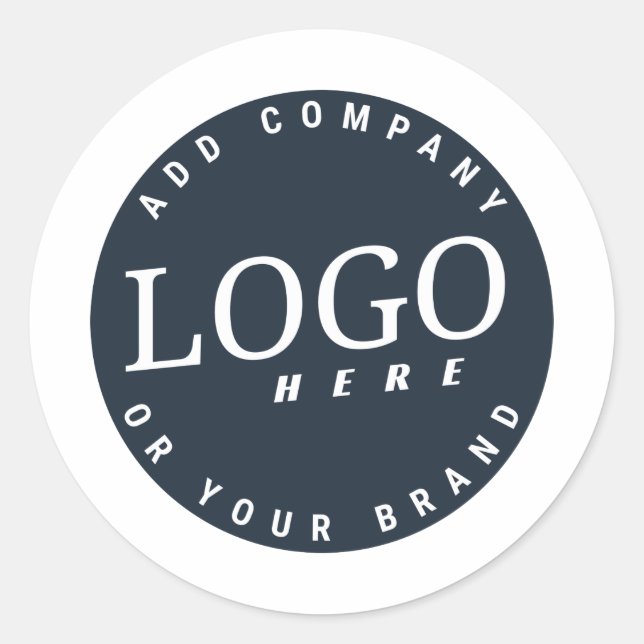 Sticker Rond Logo d'entreprise moderne minimaliste (Devant)