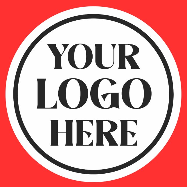 Sticker Rond Logo d'entreprise personnalisé (Créateur téléchargé)