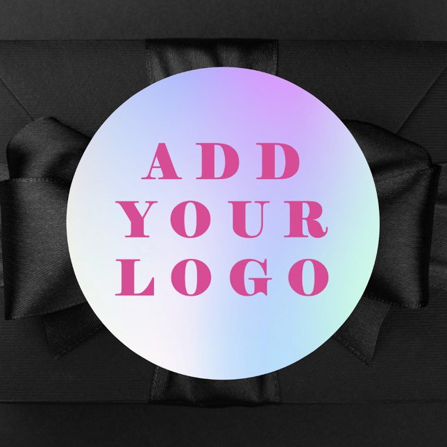 Sticker Rond logo d'entreprise personnalisé (Créateur téléchargé)