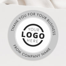 Logo d'entreprise personnalisé Merci promotionnel