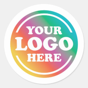 Sticker Rond Logo d'entreprise personnalisé, promotion d'entrep