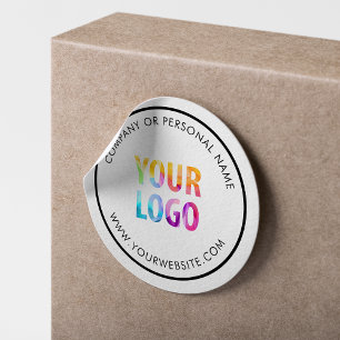 Sticker Rond Logo d'entreprise promotionnel de couleur personna
