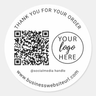 Sticker Rond Logo d'entreprise simple