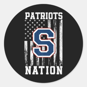 Sticker Rond Logo Des Patriotes Du Sud De Parkersburg Nation Hs