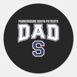 Sticker Rond Logo des Patriotes du Sud de Parkersburg Papa