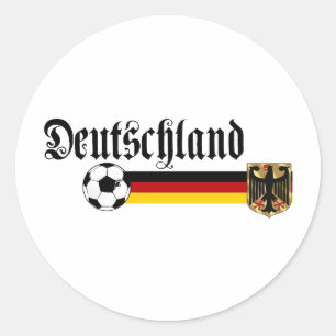 Sticker Rond Logo Deutschland grand fussball
