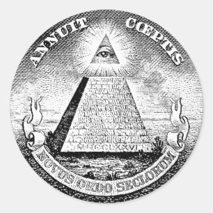 Sticker Rond logo d'illuminati