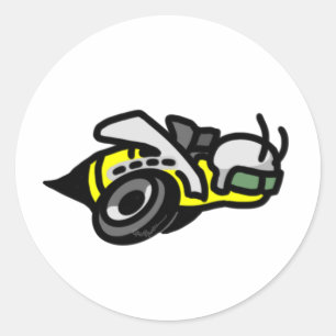 Sticker Rond Logo Dodge Super Bee