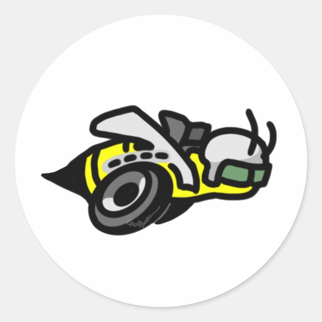 Sticker Rond Logo Dodge Super Bee (Devant)