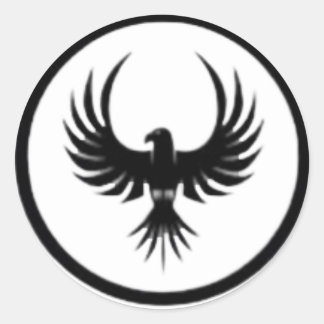 Sticker Rond Logo d'oiseaux