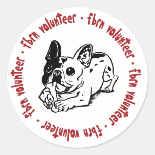 Sticker Rond Logo du bénévole FBRN