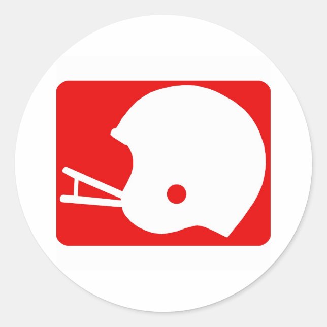 Sticker Rond logo du casque de football (Devant)
