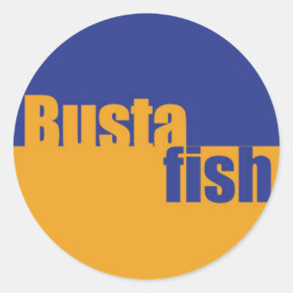 Sticker Rond logo du cercle bustafish