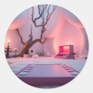 Sticker Rond Logo du contrôleur de jeu Neon