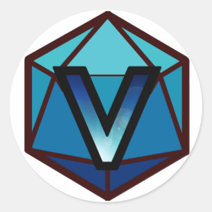 Sticker Rond Logo du flux INVICTUS "BLUE TEAM"