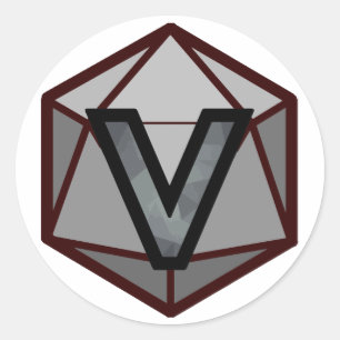 Sticker Rond Logo du flux INVICTUS "GRAY TEAM"