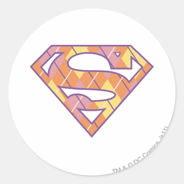 Sticker Rond Logo du Jacquard Supergirl (Devant)
