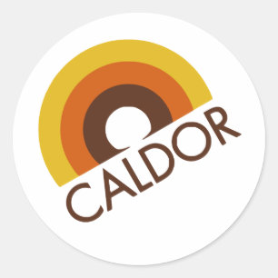 Sticker Rond Logo du magasin Retro Caldor
