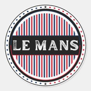 Sticker Rond Logo du Mans City Pride – Identité française
