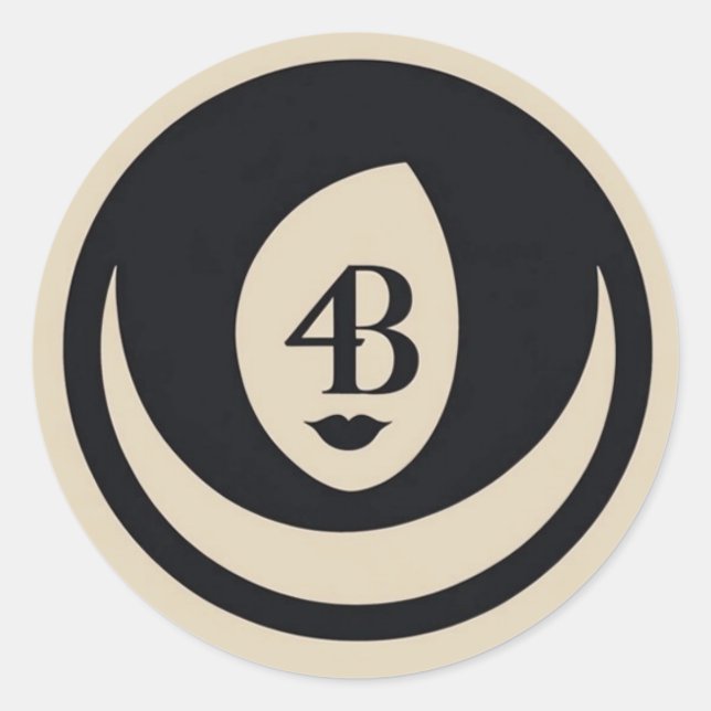 Sticker Rond logo du mouvement 4B (Devant)