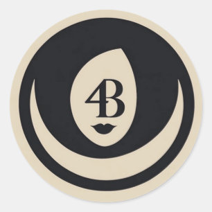 Sticker Rond logo du mouvement 4B