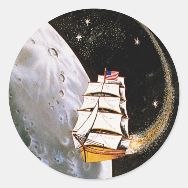 Sticker Rond Logo du patch de mission Apollo 12 (Devant)
