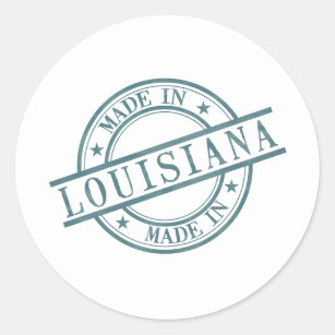 Sticker Rond Logo en caoutchouc rond vert de Louisiane