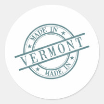Logo en caoutchouc rond vert du Vermont